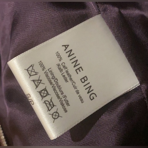 !!ON HOLD!! Anine Bing Moto Biker Leather Jacket, Size S/P - Picture 9 of 14